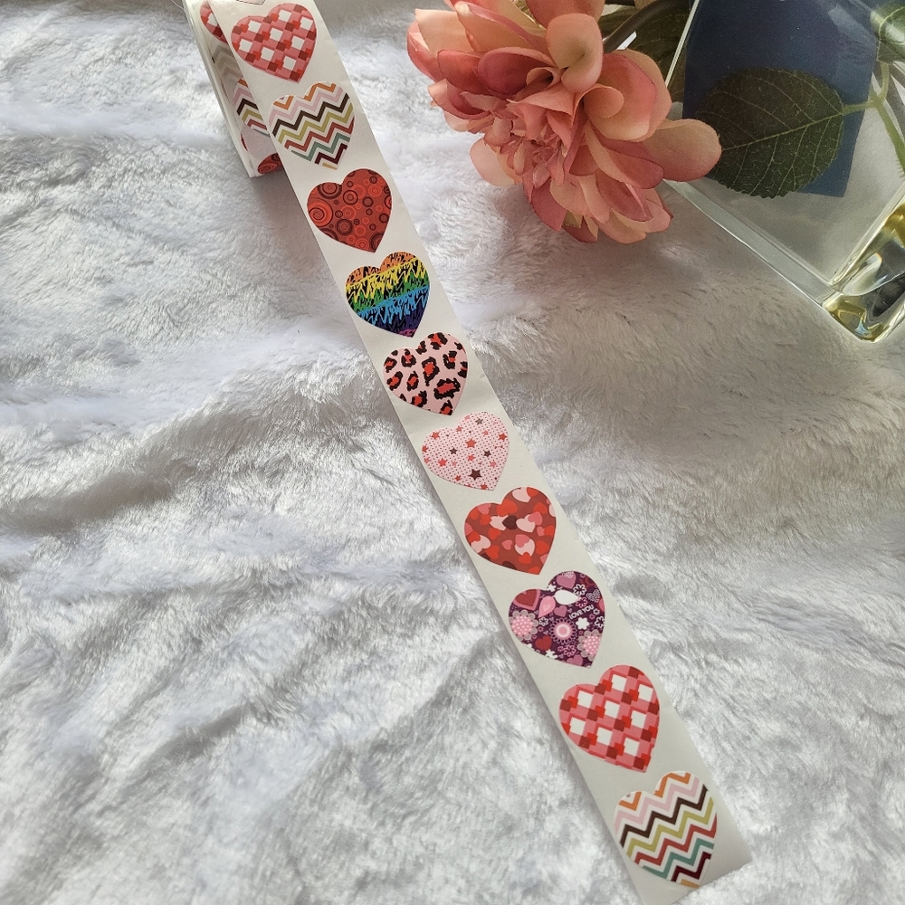 Heart Shape ❤ Love You Stickers 500 Pcs